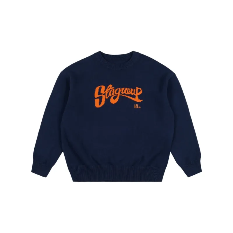 STAHOOD Crew Neck Knitted Fabric Sweater Unisex-3
