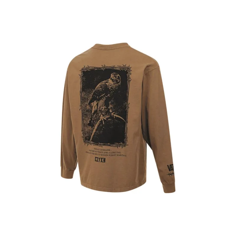 Vans MTE Goshawk LS Tee T Shirt Men's Brown-1