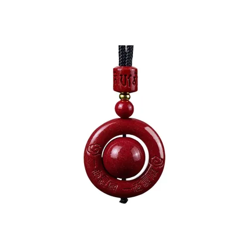 GUANFEI Cinnabar Jade Necklaces Unisex