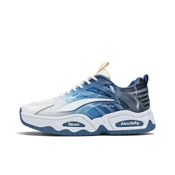 Boogie Bear Cushioned Anti Slip Wear Resistant Balanced Lightweight Low Top Casual Shoes Men's White Blue