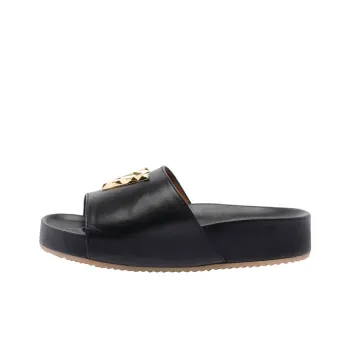 Via Roma 15 Slide Slippers Women's Black