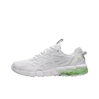 Asics Gel Quantum 90 3 Slip Resistant And Breathable Low Top Running Shoes Women's White Green