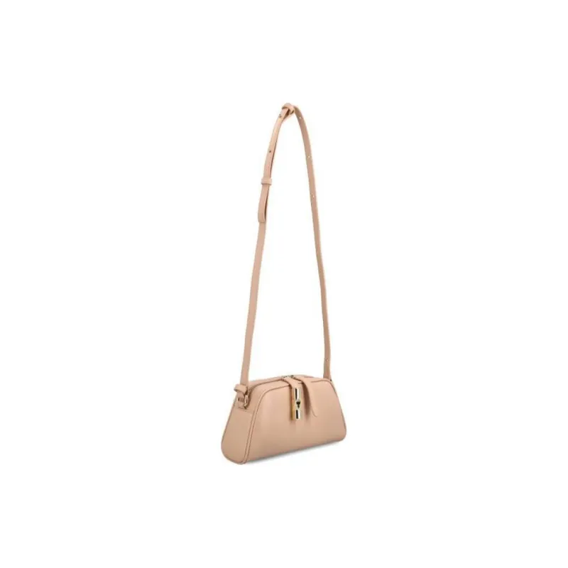 Furla Calfskin Shoulder Bag Women's Pink-1