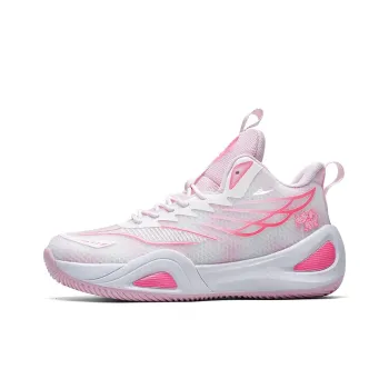 Kuding Basketball Shoes Unisex High Top White Pink/White Blue/White Moon