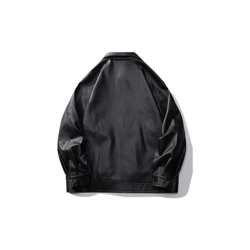 Jeep Black Knight Series Leather Jacket Unisex-1
