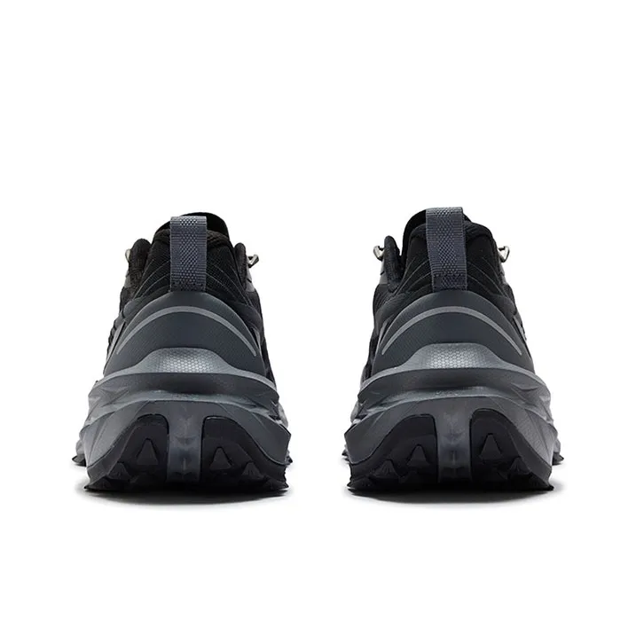 361° Anti Slip And Wear Resistant Support Low Top Casual Running Shoes Men's Black Gray-3