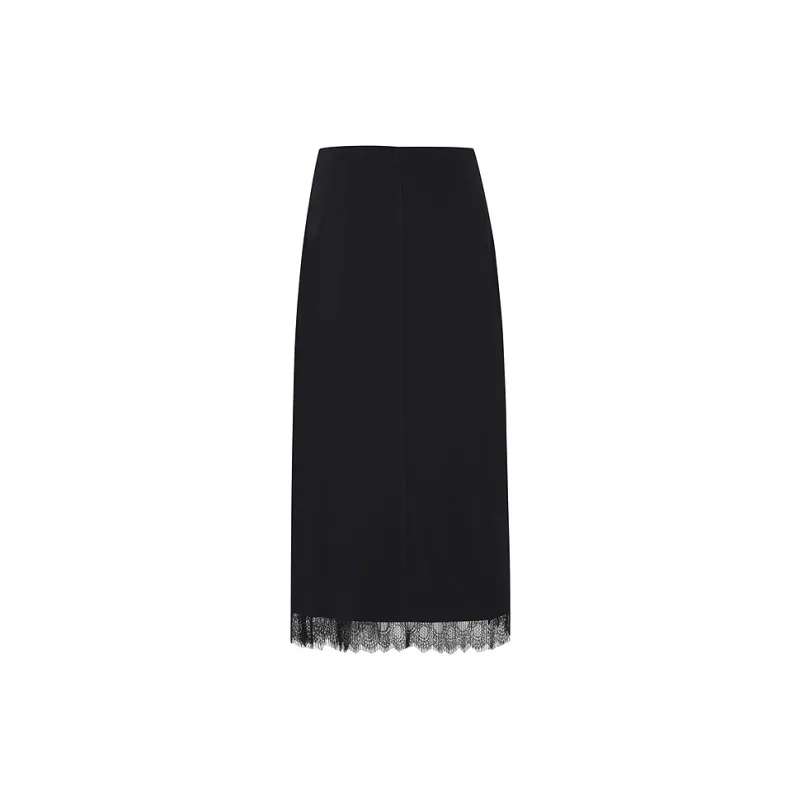 Firststation Casual Long Skirts Women's Black-1
