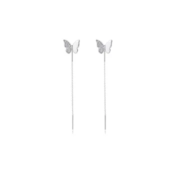 SHK 999 Fine Silver Drop Earrings Women's