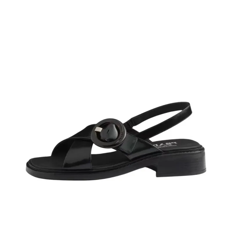 PRADA Strap Sandals Women's Black-0