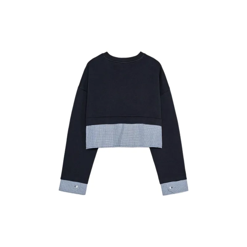 ZARA Sweatshirt Women's Sea Blue-1
