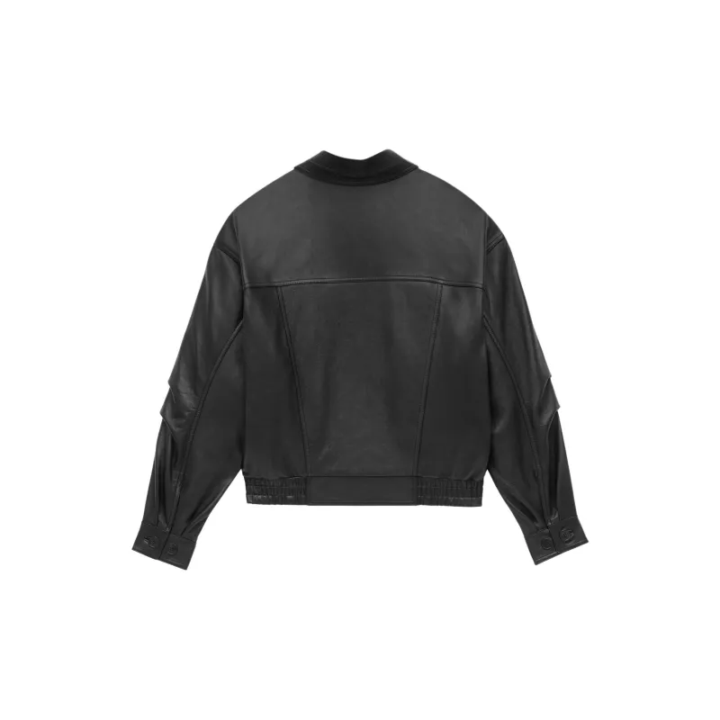 SAINT LAURENT Leather Jacket 'Black'-1