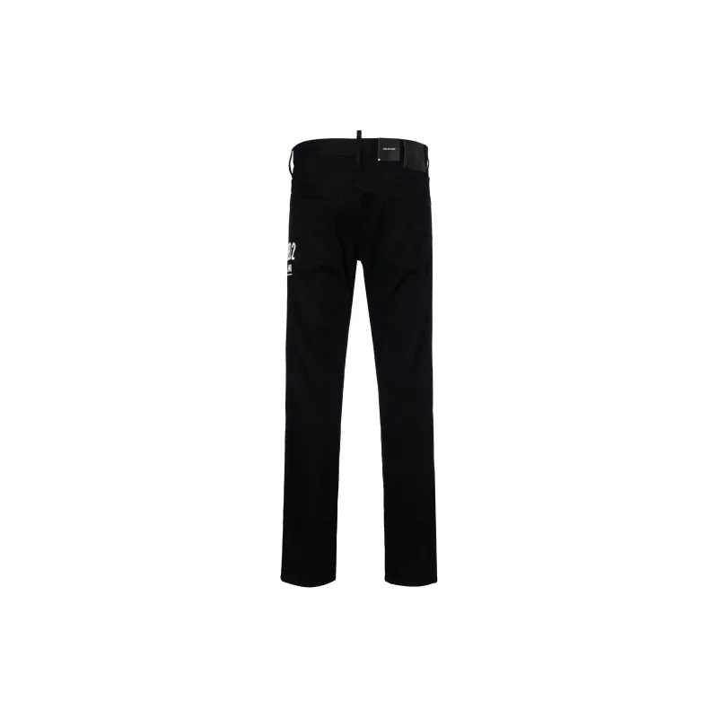 DSQUARED 2 Mid rise Straight leg Jeans-1