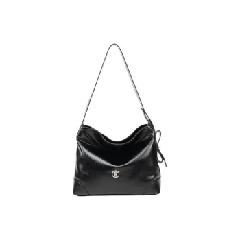 Folli Follie PU Hobo Bag Crossbody Bag Shoulder Bag Medium Size Women's Black/Brown
