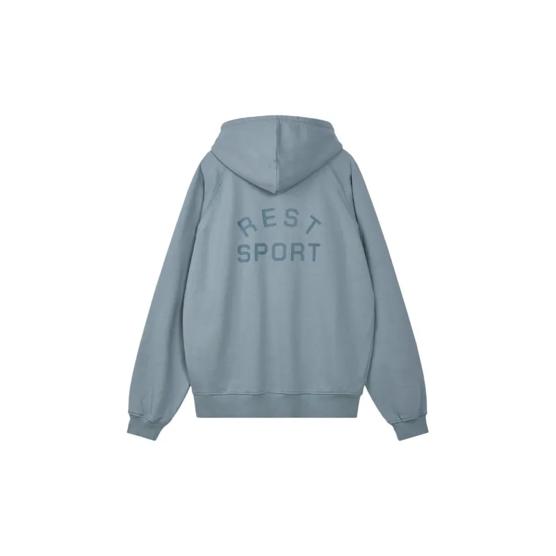 Rest&Recreation SS25 RS ZIP UP HOODIE Sweatshirt Unisex SKY BLUE/Sky Blue-3