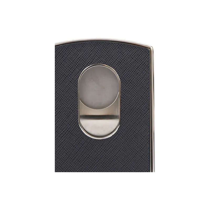 MONTBLANC Cow Leather Business Card Holder Card Case Regular Men's Dark Gray-4