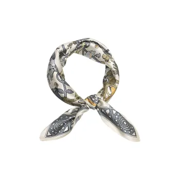 STUFFER Mulberry Silk Plain Satin Silk Scarves Women's