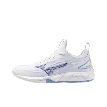 Mizuno Wave Luminous Cushioned Slip-Resistant Abrasion-Resistant Low-Top Training Shoes Women's White Blue