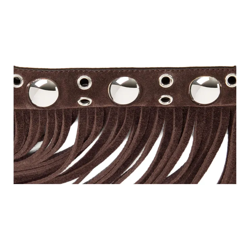 Valentino Raffia Shoulder Bag Trumpets Women's Natural & Multicolor & Brown-3