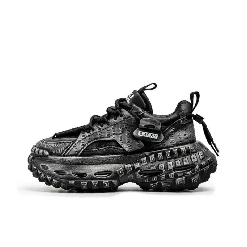 JANECO Anti Slip Wear Resistant Low Top Chunky Sneakers Men's-0