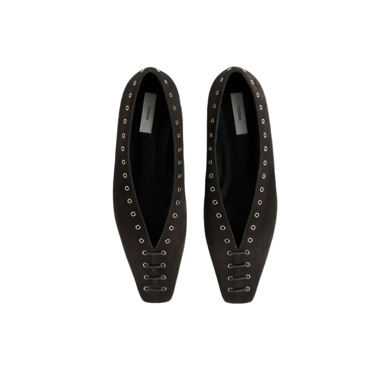 TOTEME Casual Single Shoes Women's Black Pepper Color-3