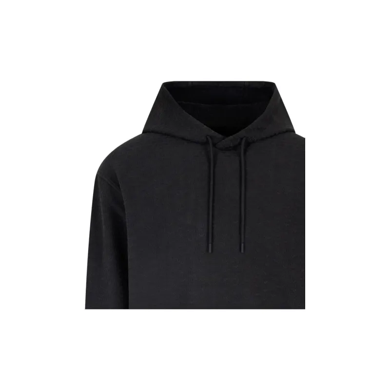 EMPORIO ARMANI Asv Jersey Lyocell Blend Hooded Sweatshirt With All over Lettering-5