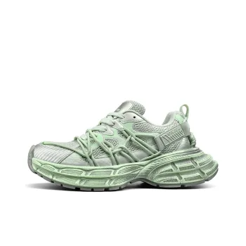TCELLARS Cushioned Wear Resistant Height Increasing Low Top Chunky Sneakers Men's Green Gray Gray Box