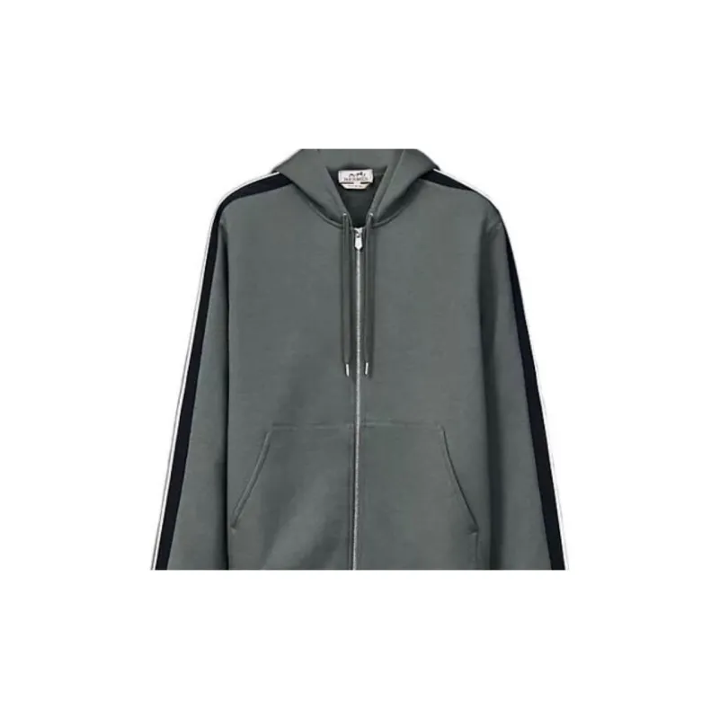 HERMES Sweatshirts Men Gray-2