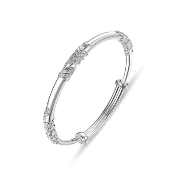 Fan Xing As Season 999 Fine Silver Bangles Women's