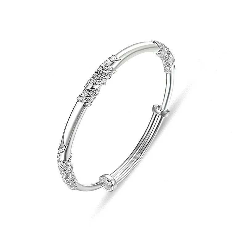Fan Xing As Season 999 Fine Silver Bangles Women's-0