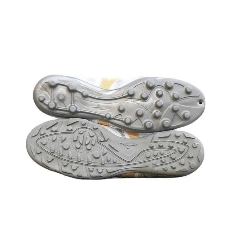 Mizuno Morelia Neo AG Rubber Short Studs Cushioned Wear Resistant Breathable Coverage Soccer Shoes Men's White Gold-3