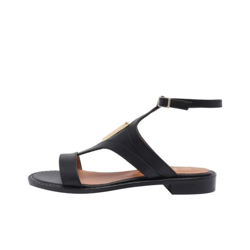 Via Roma 15 One Strap Sandals Women's Black-0