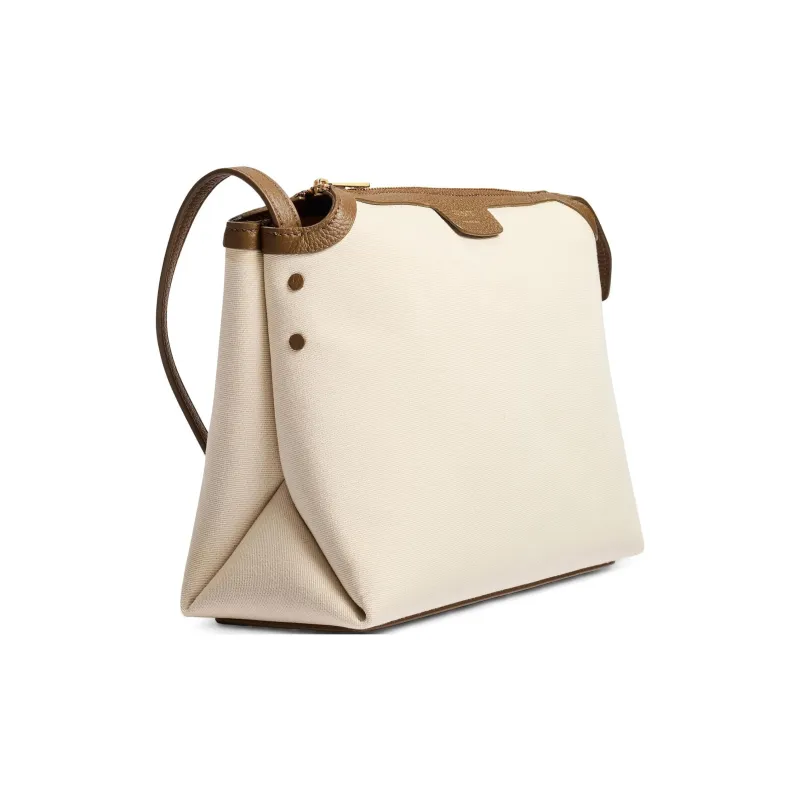 KHAITE Lina Canvas Bag, Crossbody Bag, Shoulder Bag Women's Light Beige-1