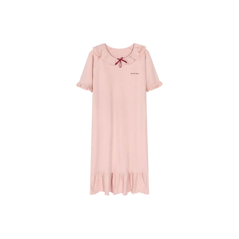 Lan Miao Nightgown Women's Pink-0