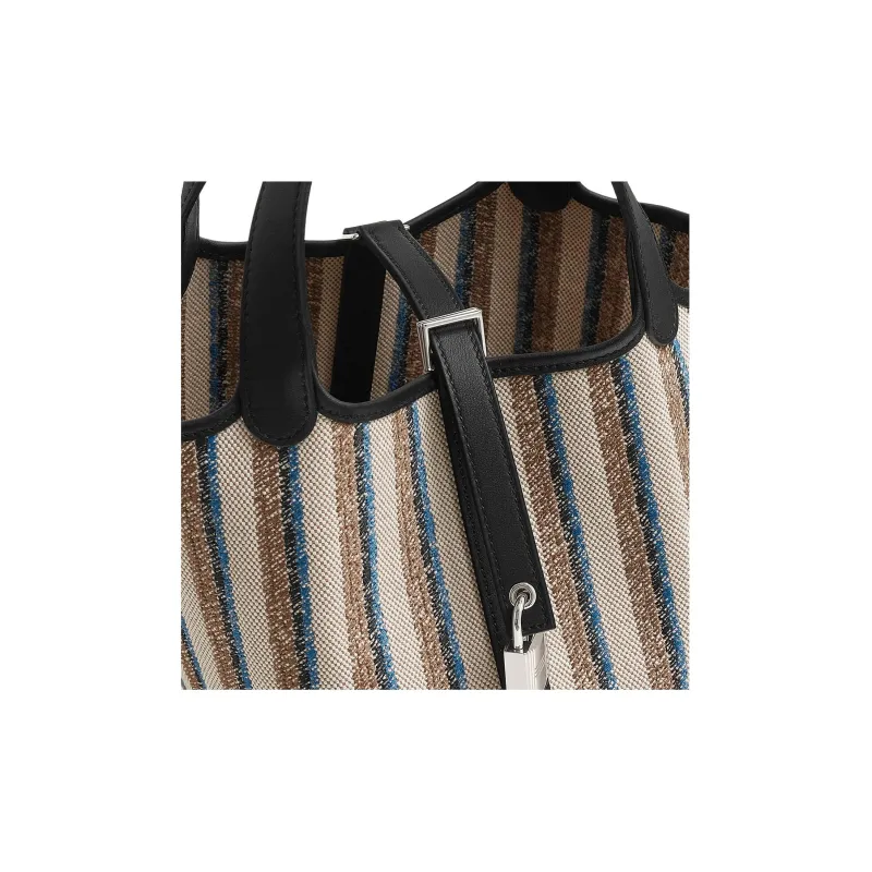HERMES Picotin Lock Embroidery Basket Bag Handbag Women's Natural Colors Are Multi-Colored-3
