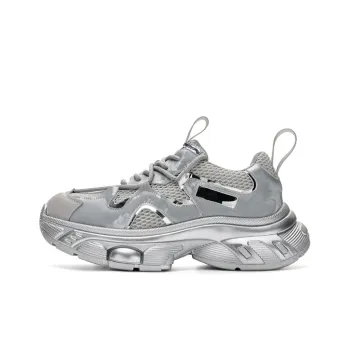 HR Low Top Chunky Sneakers Women's Silver