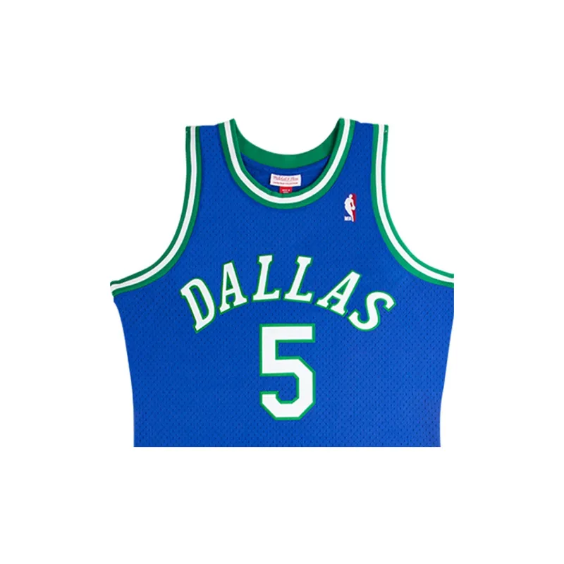 Mitchell Ness Basketball Jerseys Men Blue-3