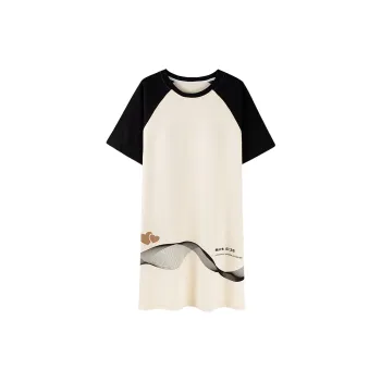 GOSO Nightgown Women's Black White