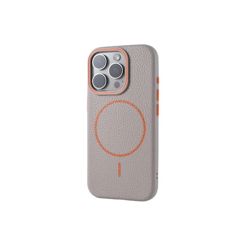 DEPA Litchi Grain Fine Loop Magnetic Phone Cases Compatible With Apple 11 16 Collection Minimalist-0