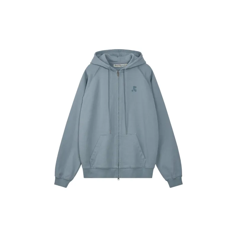 Rest&Recreation SS25 RS ZIP UP HOODIE Sweatshirt Unisex SKY BLUE/Sky Blue-2
