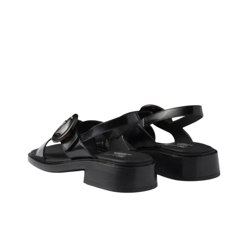 PRADA Strap Sandals Women's Black-3