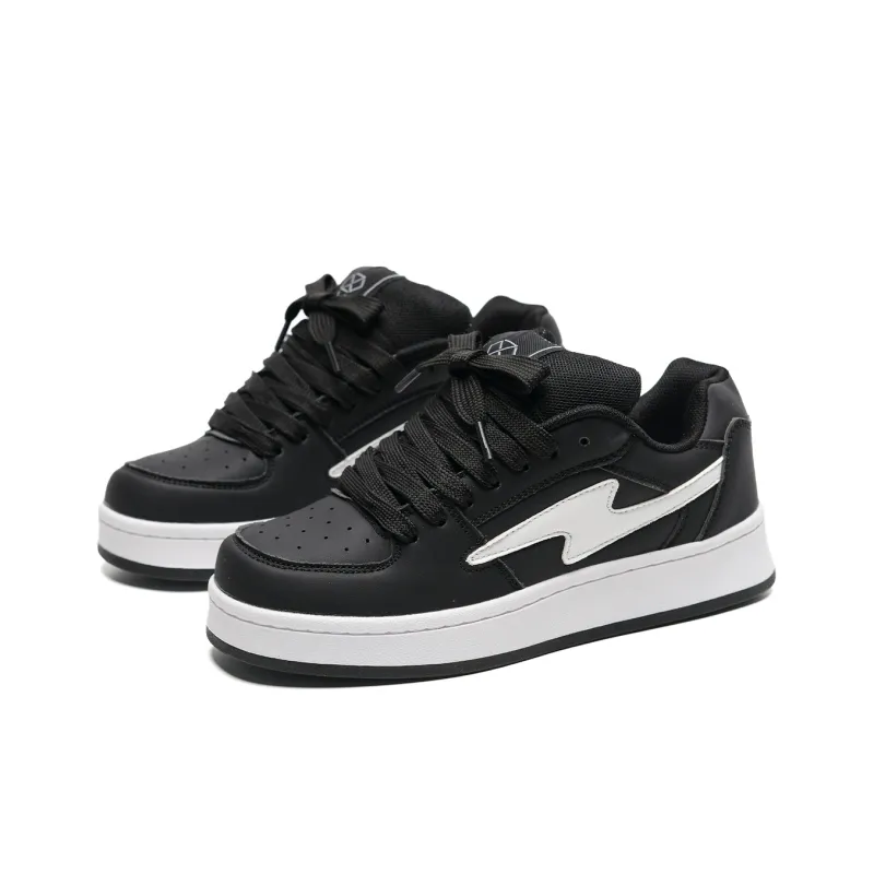 OAOQ Cushioning Height Increasing Abrasion Resistant Lightweight Mat Low Top Casual Shoes Unisex-139