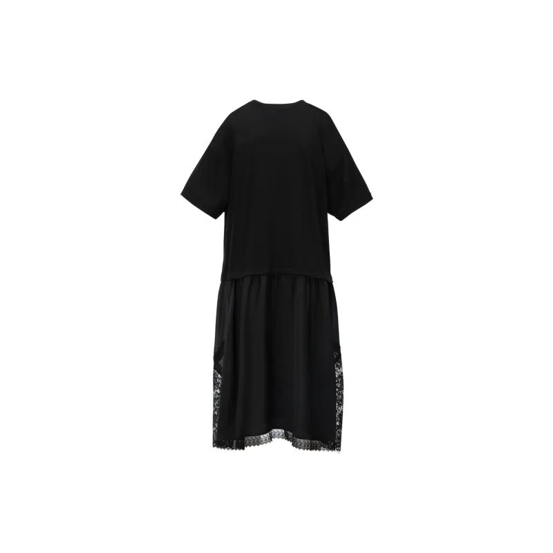 Onitsuka Tiger SS25 WS DRESS Short Sleeved Dress Women's Black-1
