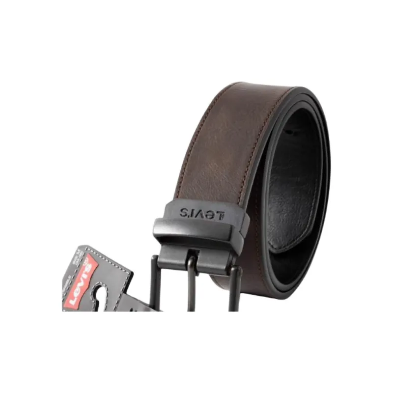Levi’s Cow Leather Leather Belts Men's Brown Width 3.7CM-2