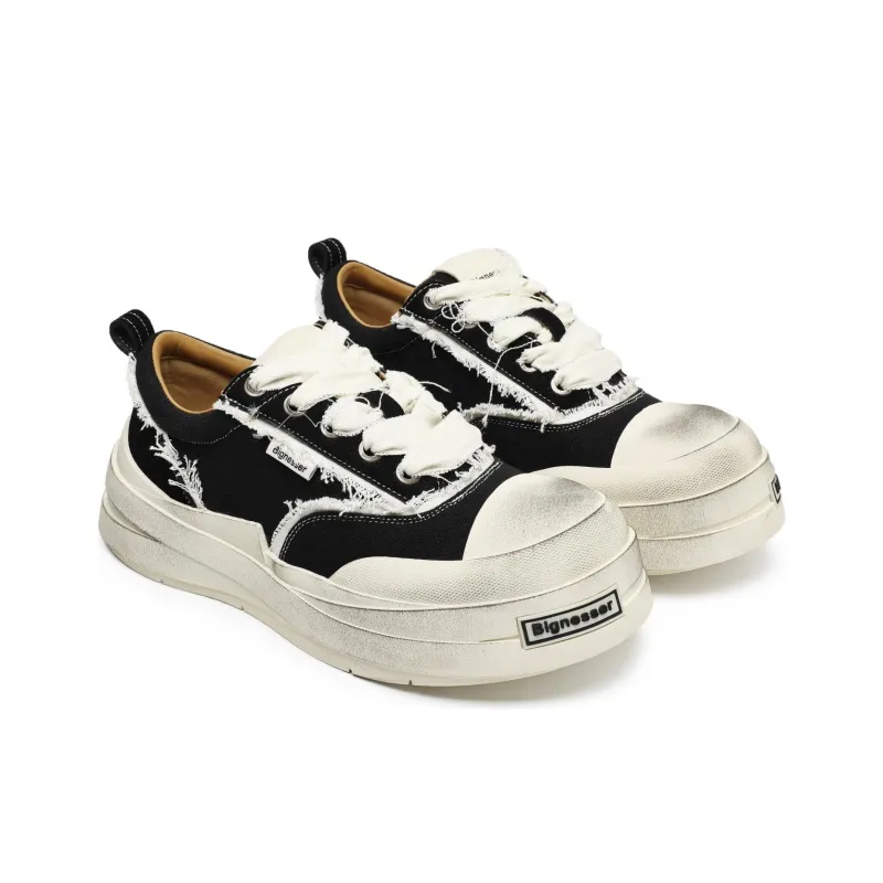 Mo Xu Abrasion Resistant Low Top Canvas Shoes Unisex-3