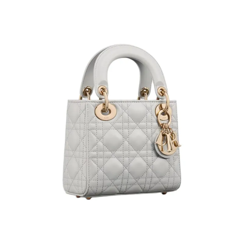 DIOR Lady Dior Sheepskin Lady Dior Bag, Shoulder Bag, Crossbody Bag, Handbag Mini Women's Cloud Mist Gray-2