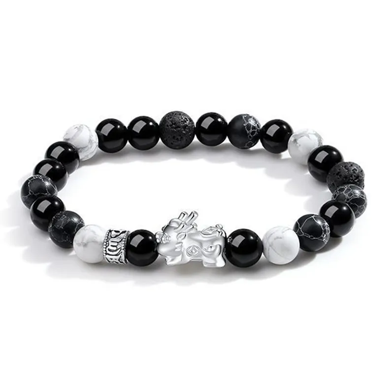 SWEET PLANET Obsidian Bracelets Unisex-0