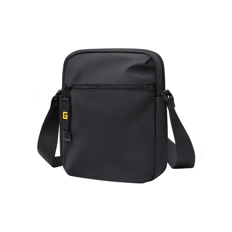 GOLF Fabric Crossbody Bag, Shoulder Bag Regular Men's Black/Light Tea Brown-0