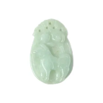 South Asia Bean Type Jadeite Pendants Unisex