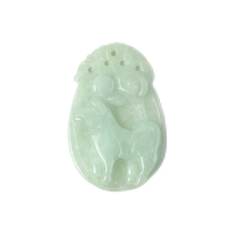 South Asia Bean Type Jadeite Pendants Unisex-0
