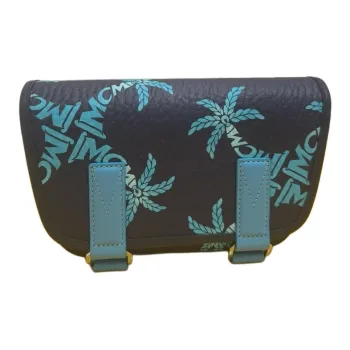 MCM Aren Artificial Leather Messenger Bag Shoulder Bag Crossbody Bag Mini Men's Blue